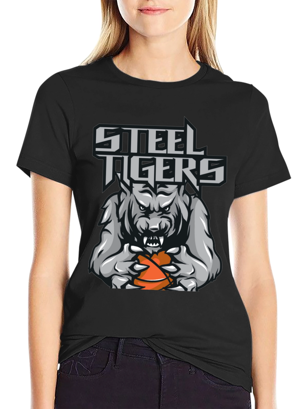 Steel Tigers Basketball Graphic T-Shirt