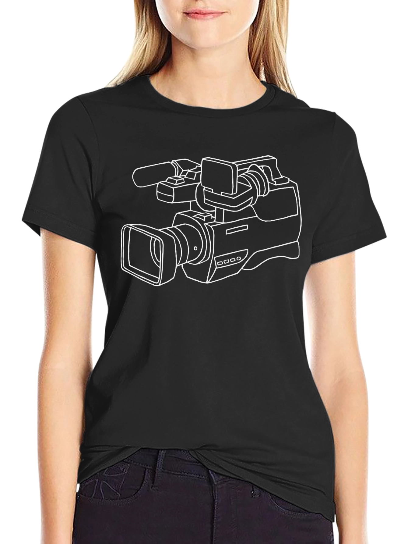Camera Graphic Tee - Classic Filmmaker Style