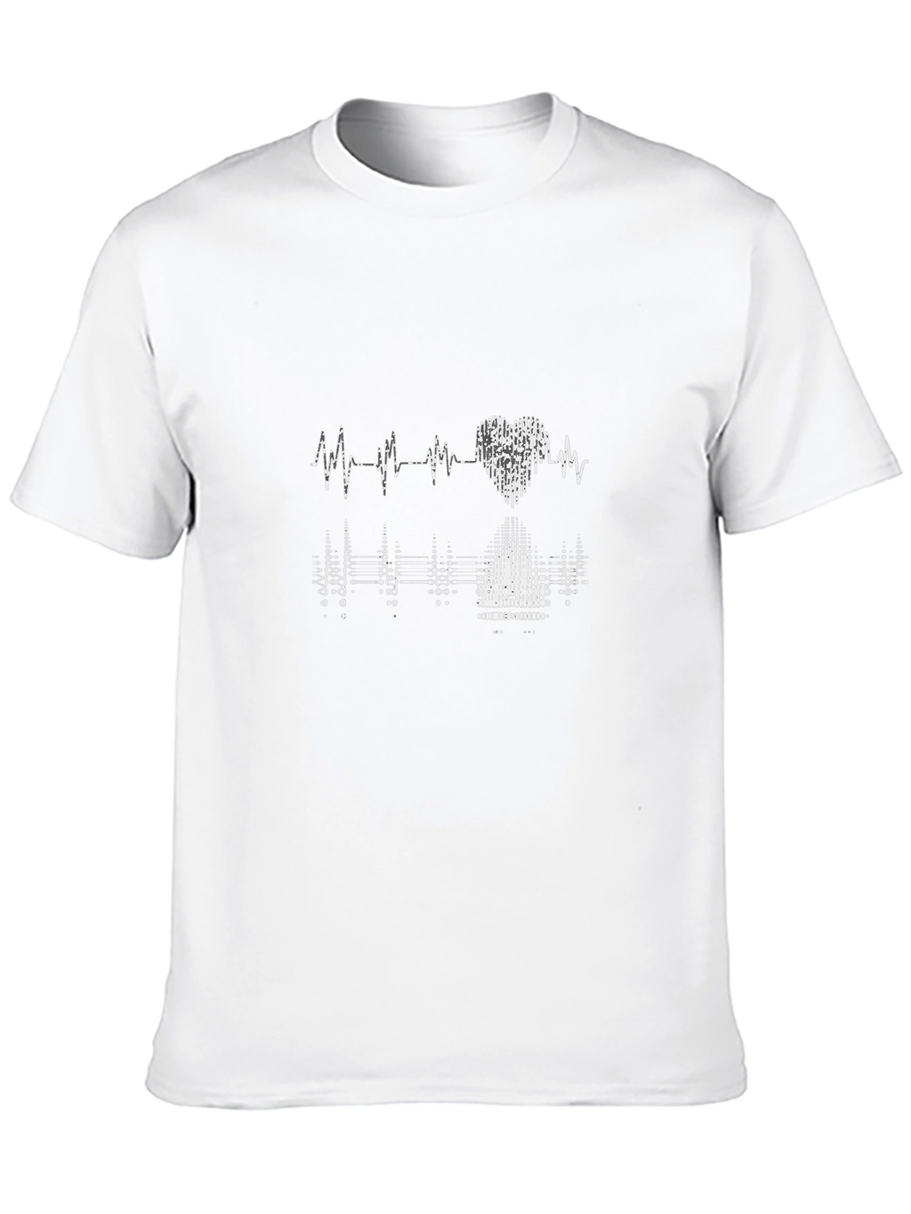 Heartbeat Graphic Black T-Shirt