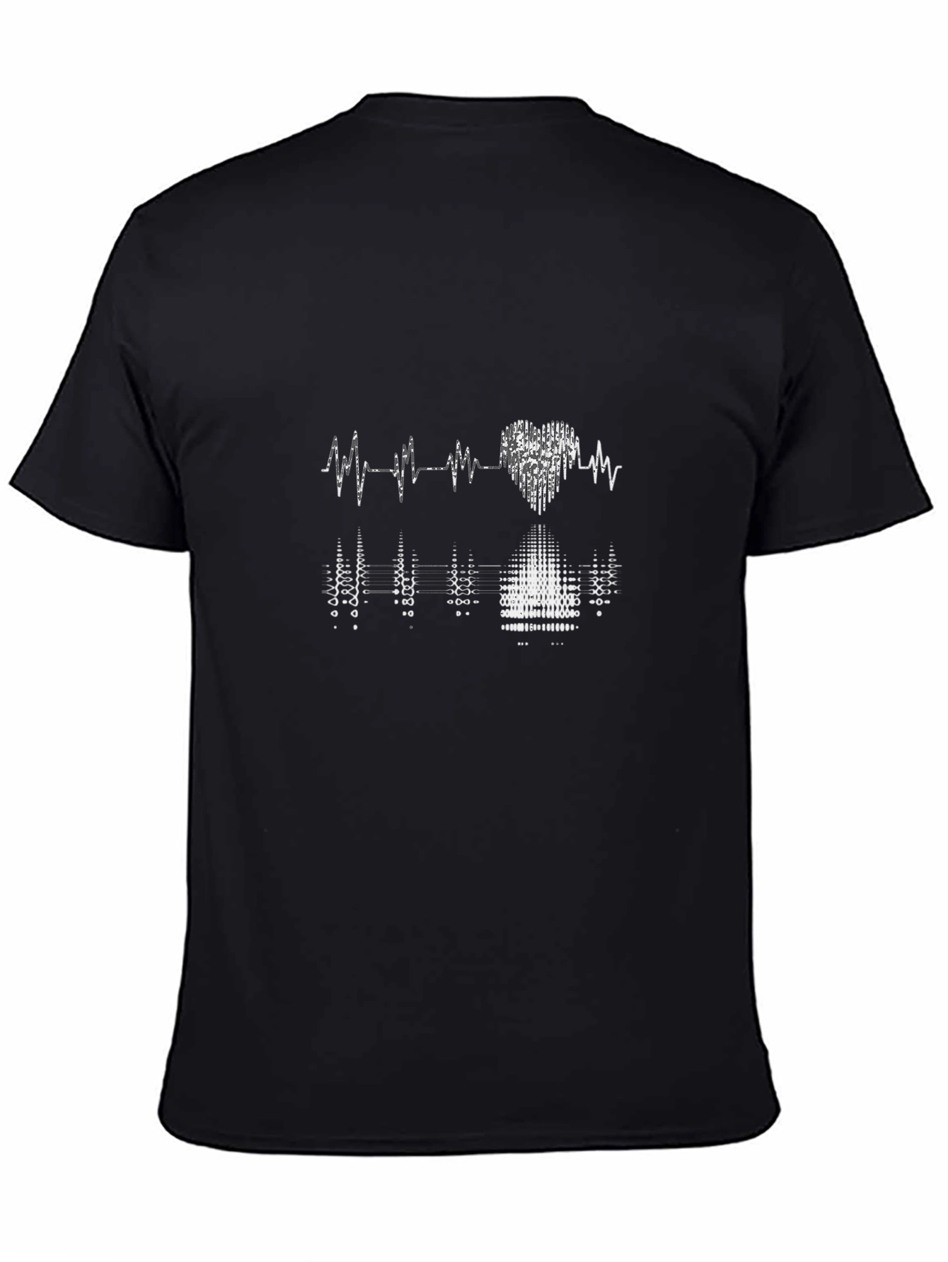 Heartbeat Graphic Black T-Shirt