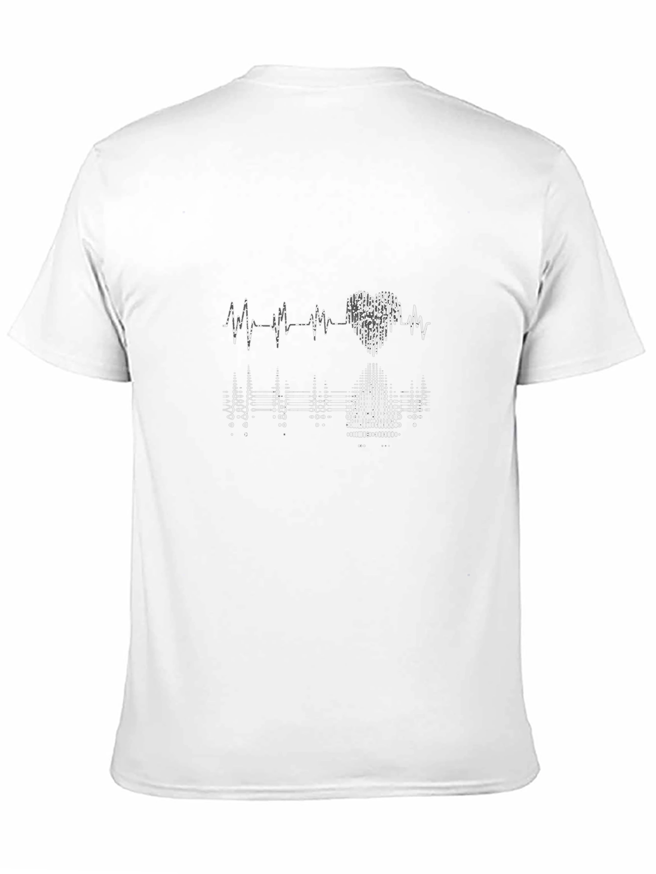 Heartbeat Graphic Black T-Shirt