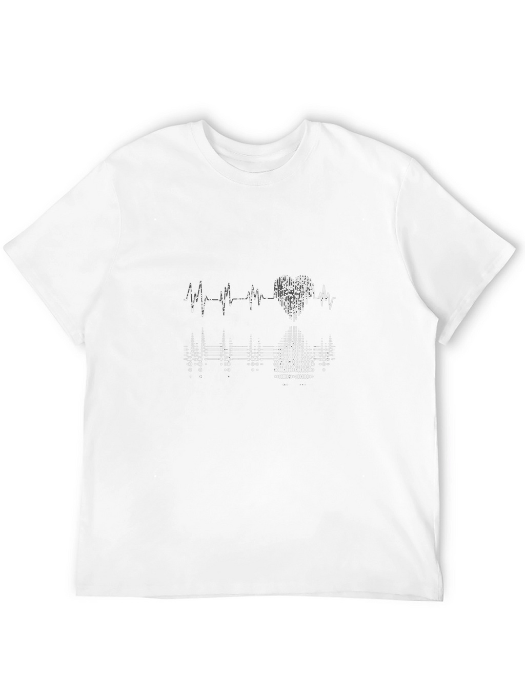 Heartbeat Graphic Black T-Shirt