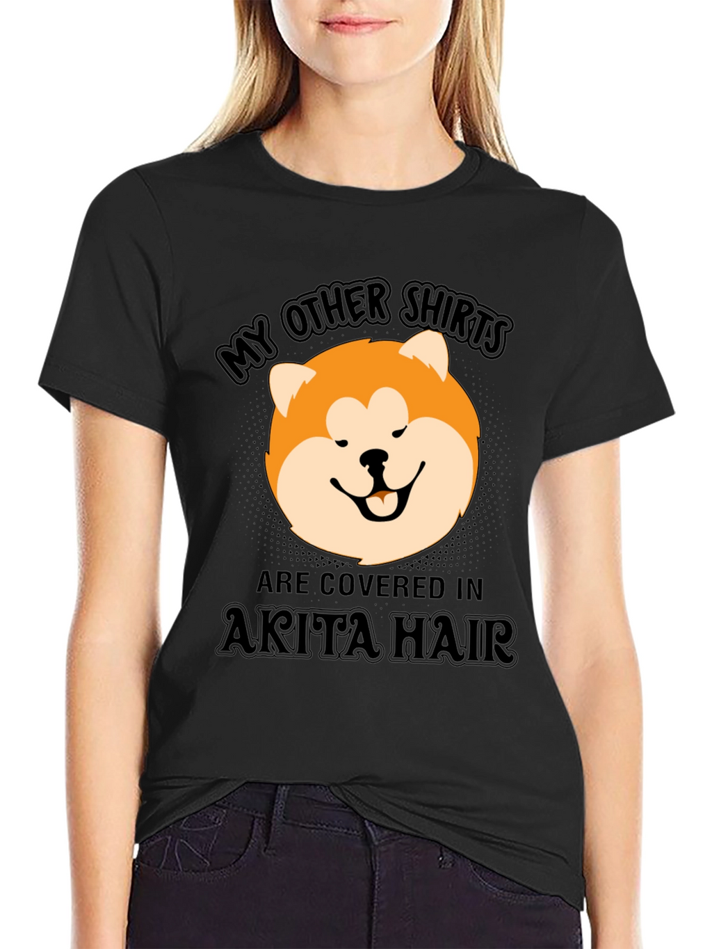 Akita Hair T-Shirt - Funny Dog Lover Tee