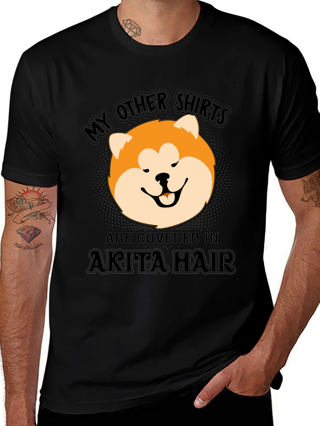 Akita Hair T-Shirt - Funny Dog Lover Tee