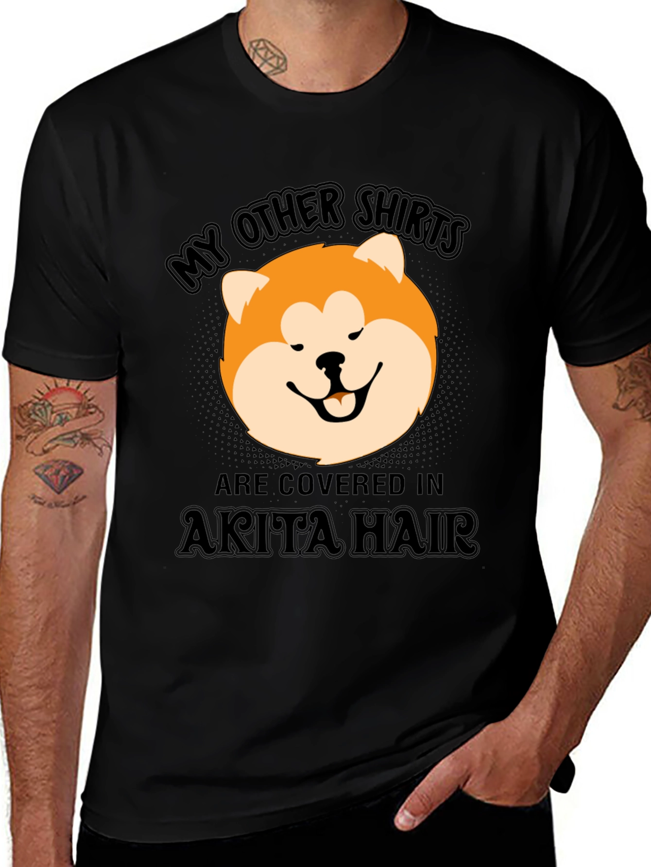 Akita Hair T-Shirt - Funny Dog Lover Tee