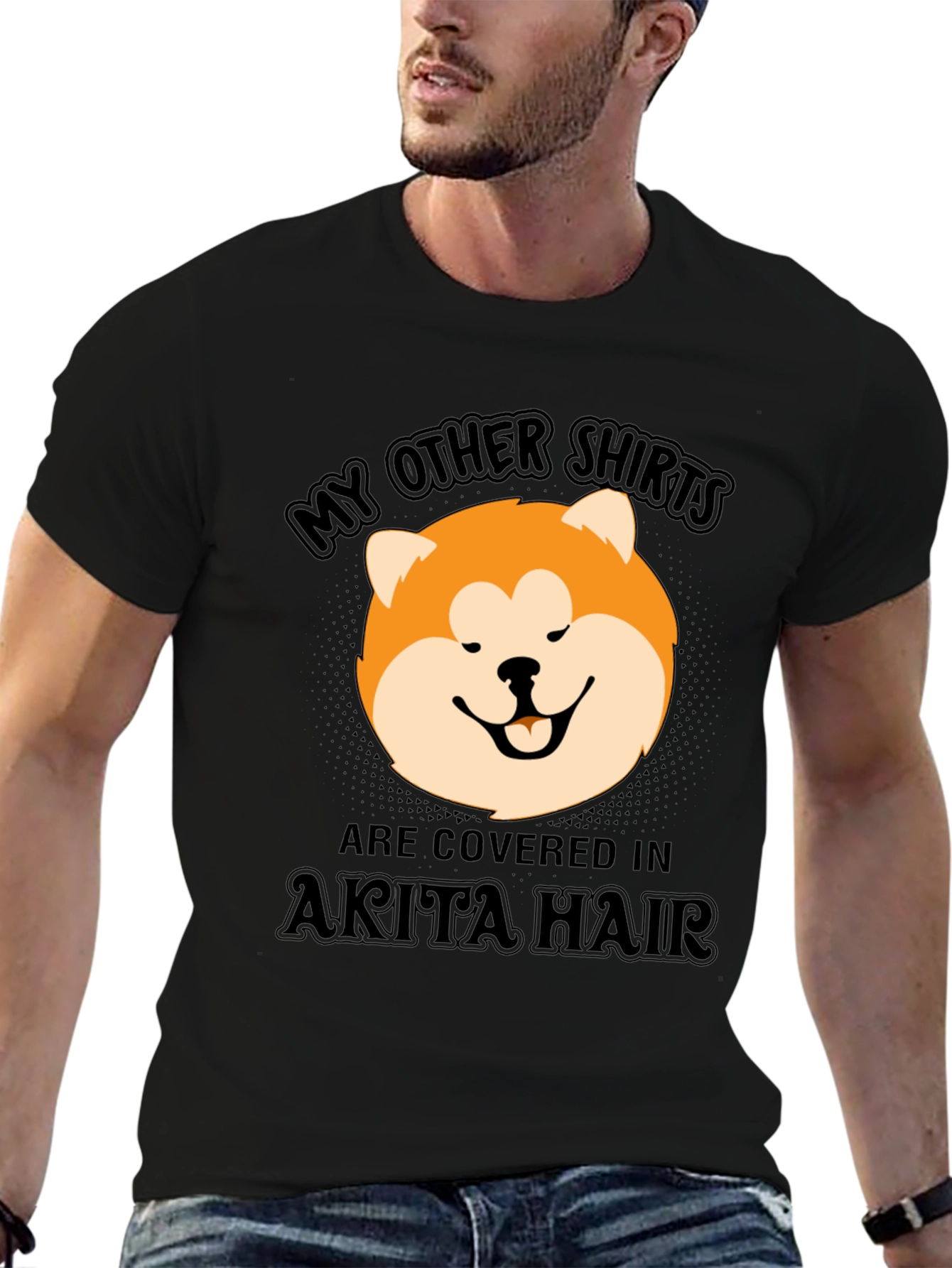Akita Hair T-Shirt - Funny Dog Lover Tee