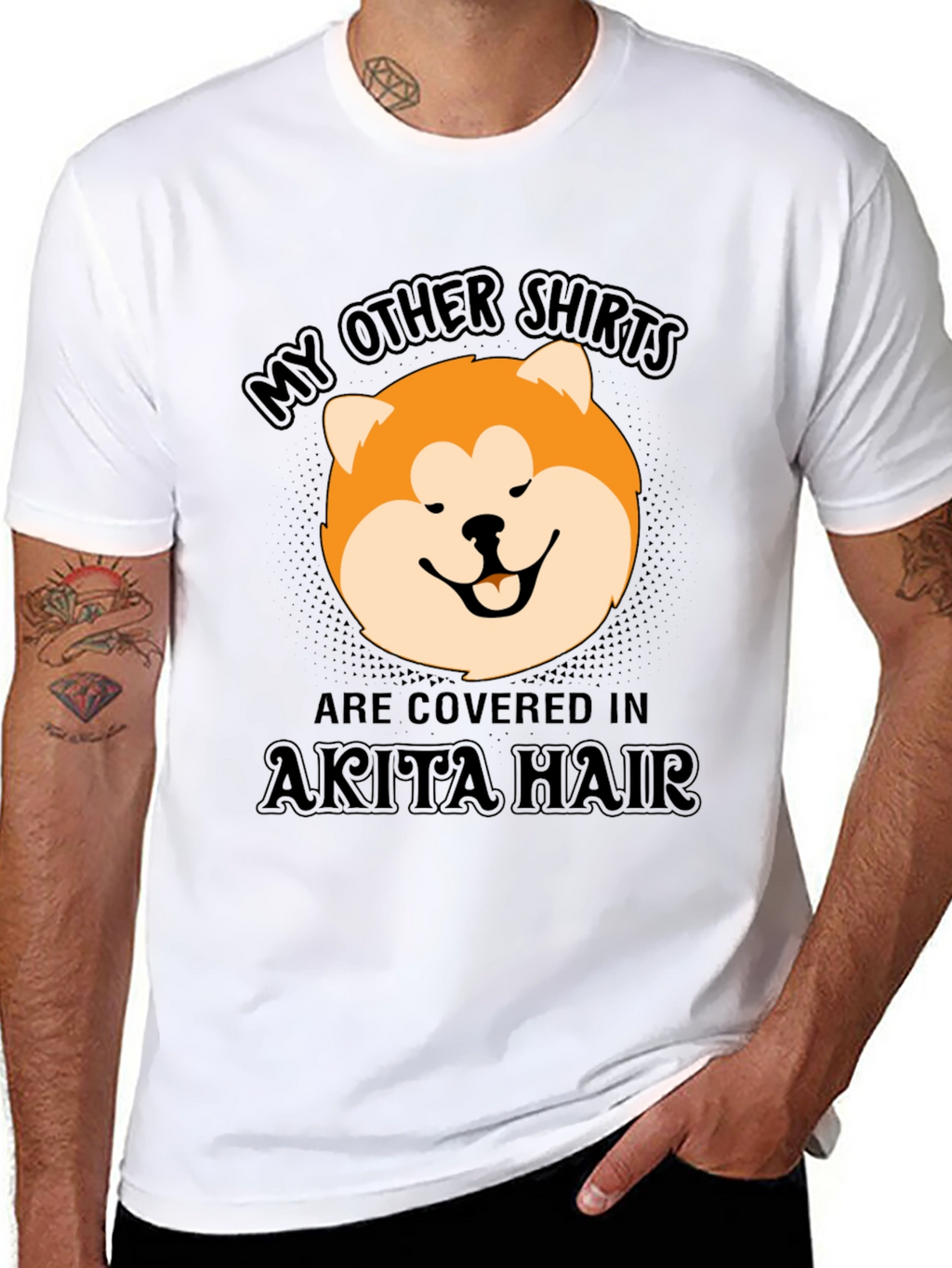 Akita Hair T-Shirt - Funny Dog Lover Tee
