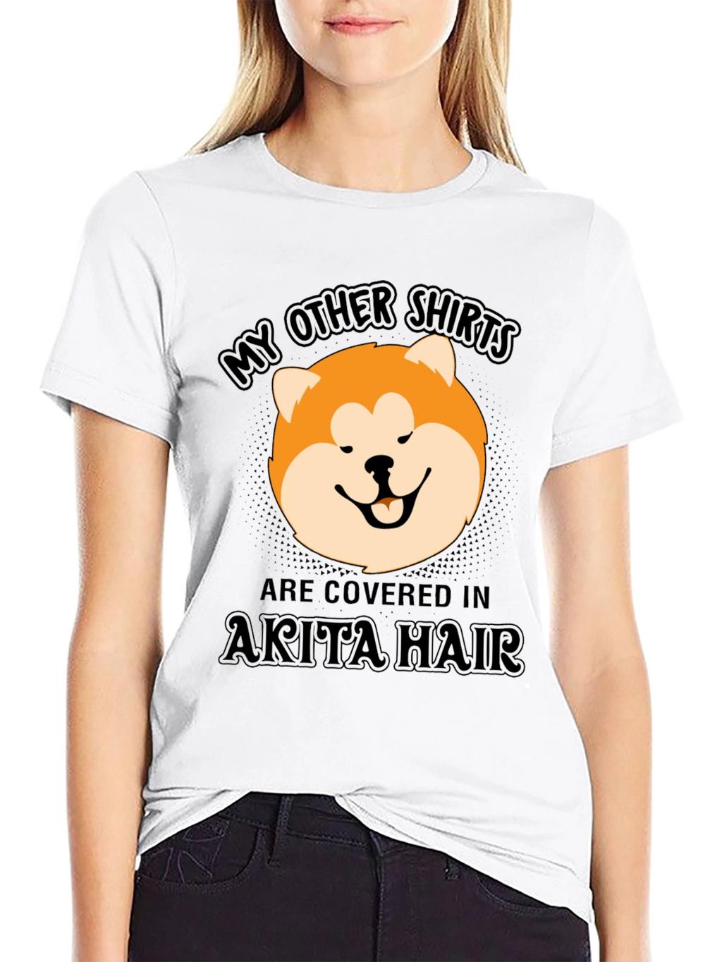 Akita Hair T-Shirt - Funny Dog Lover Tee