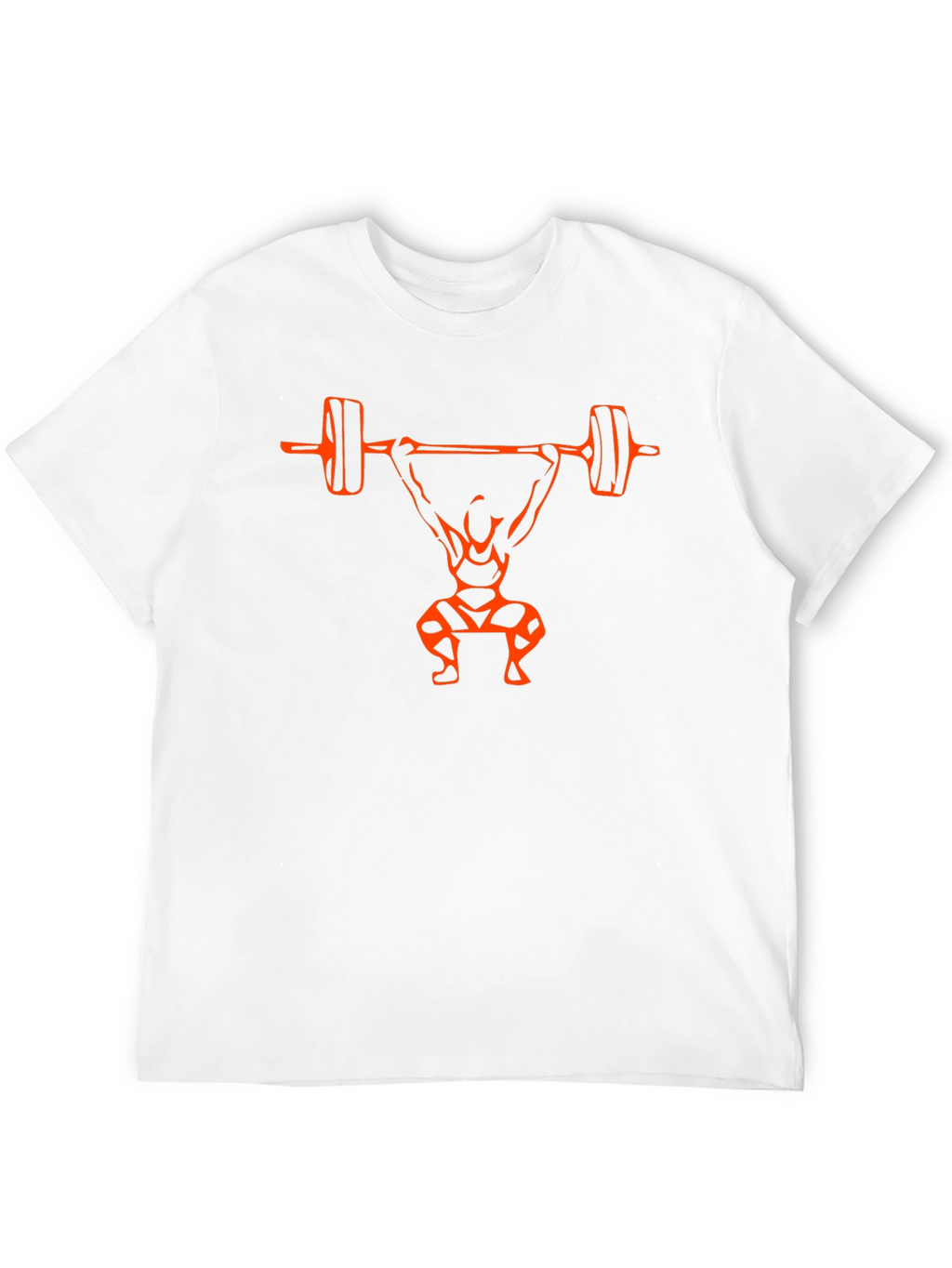 Weightlifting Silhouette Graphic Tee - Black Cotton Blend