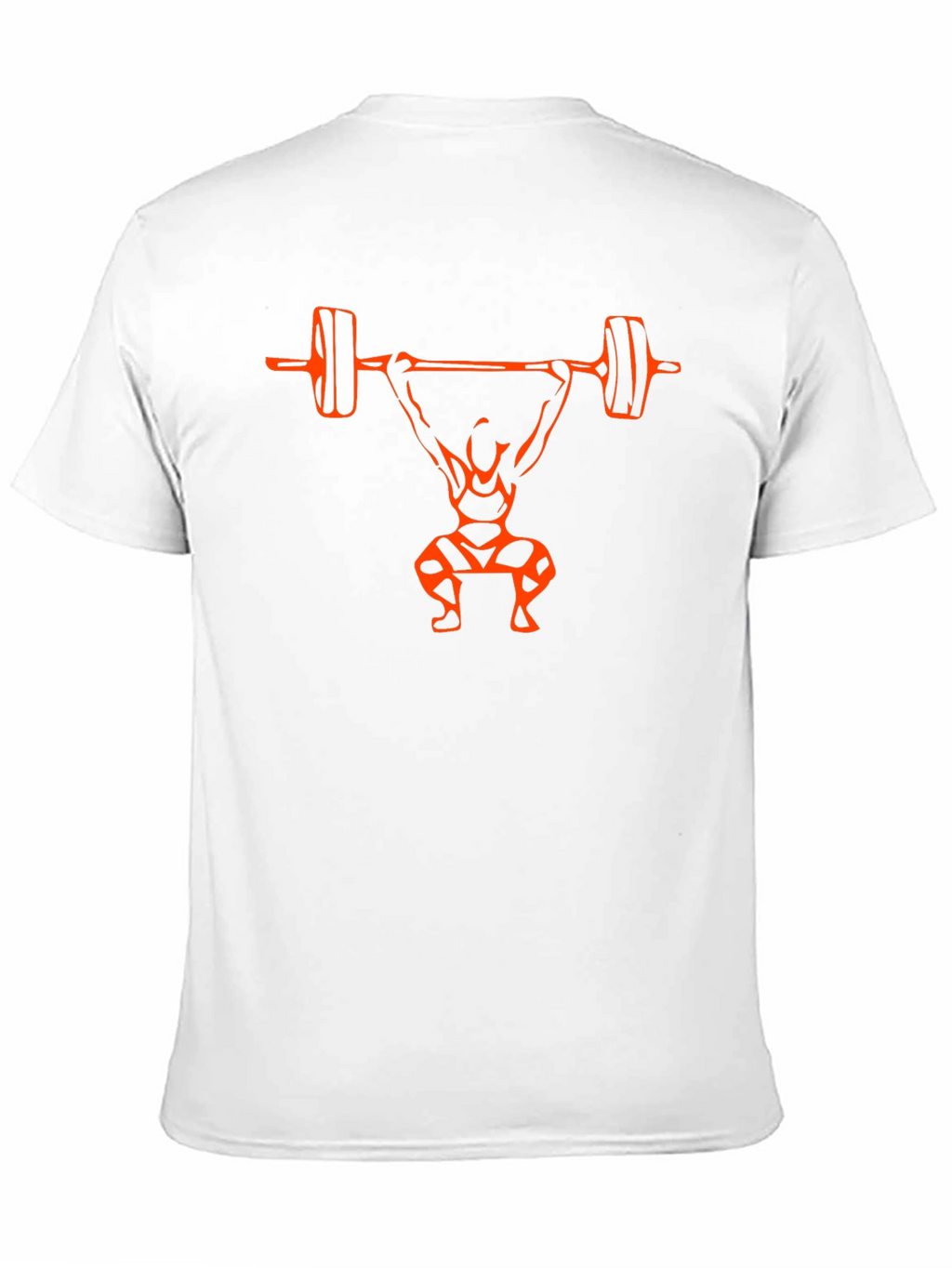 Weightlifting Silhouette Graphic Tee - Black Cotton Blend