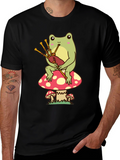 Frog on Mushroom T-Shirt - Bagpipes