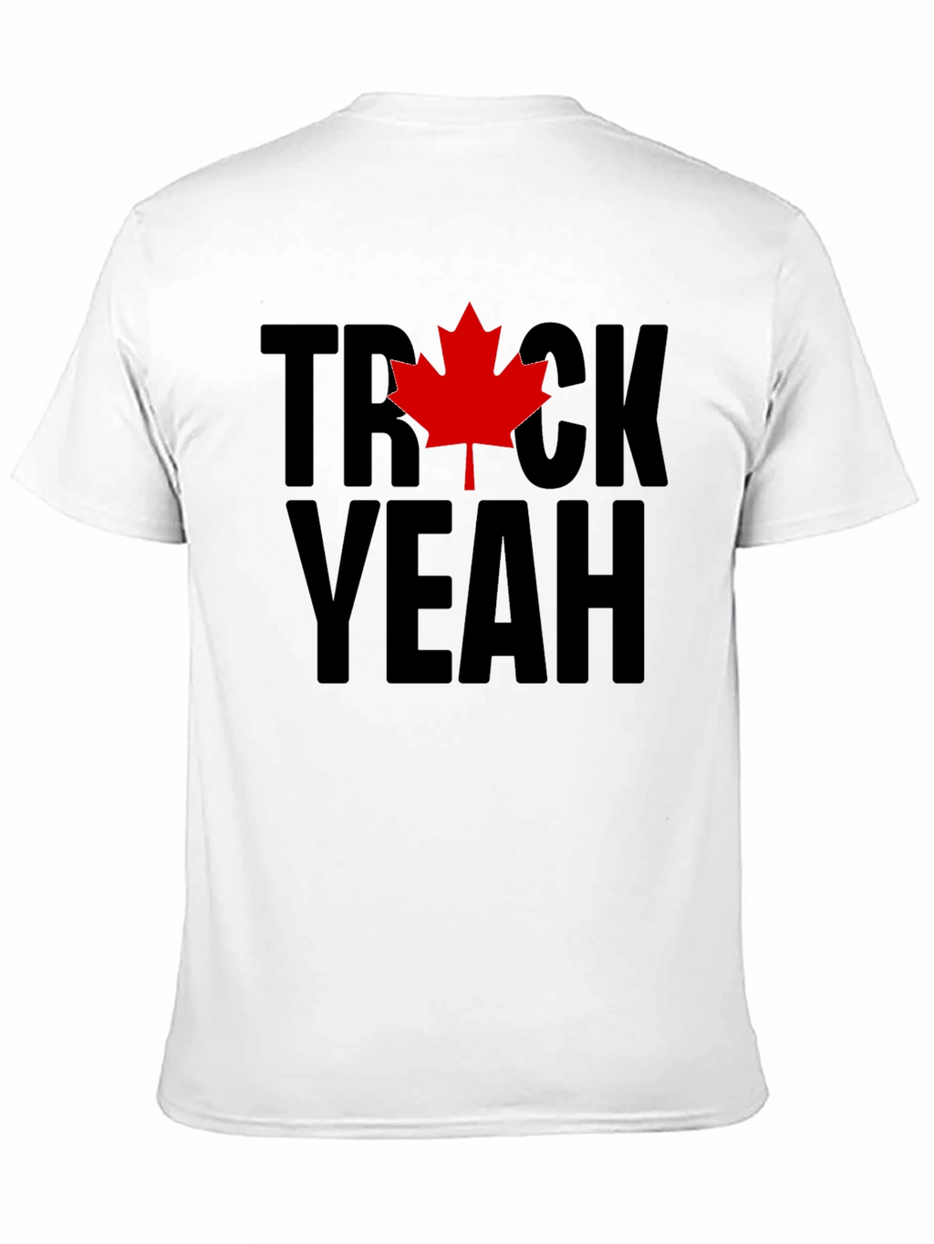 Trick Yeah Canada T-Shirt - Black Maple Leaf Tee