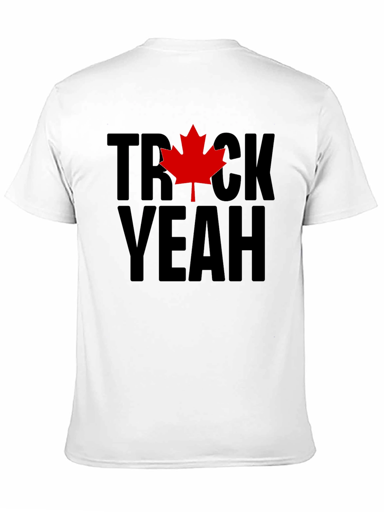 Trick Yeah Canada T-Shirt - Black Maple Leaf Tee
