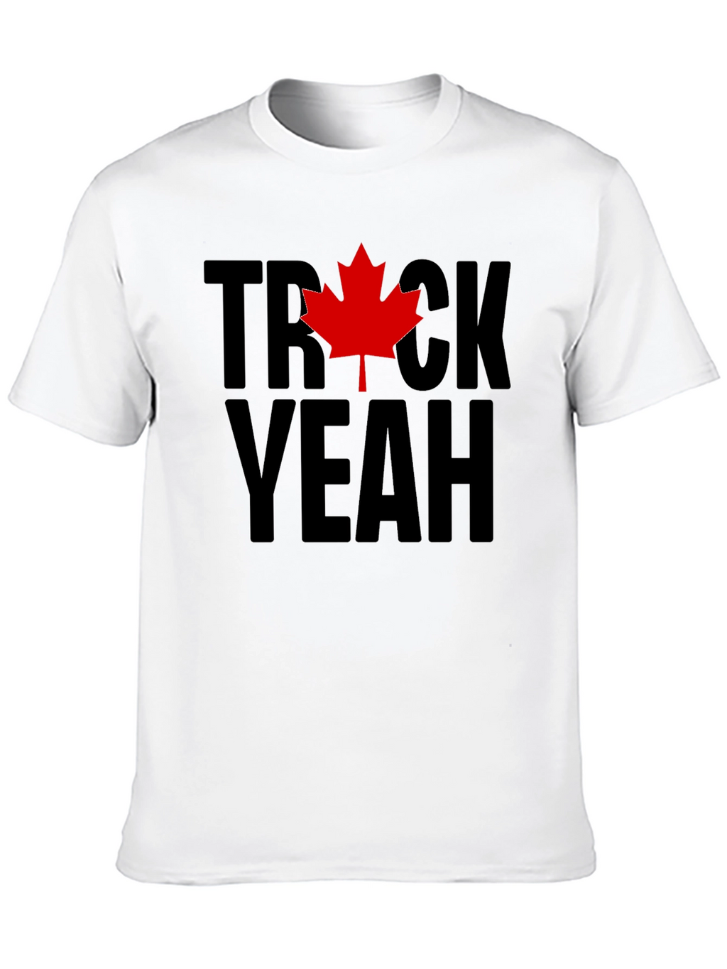Trick Yeah Canada T-Shirt - Black Maple Leaf Tee