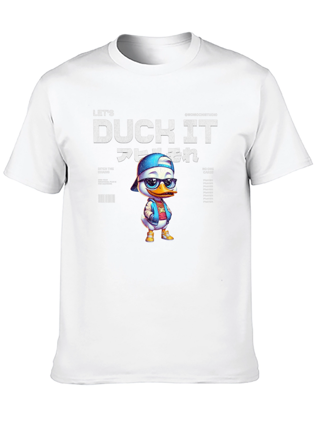 Lets Duck It T-Shirt - Stylish Cartoon Duck Design