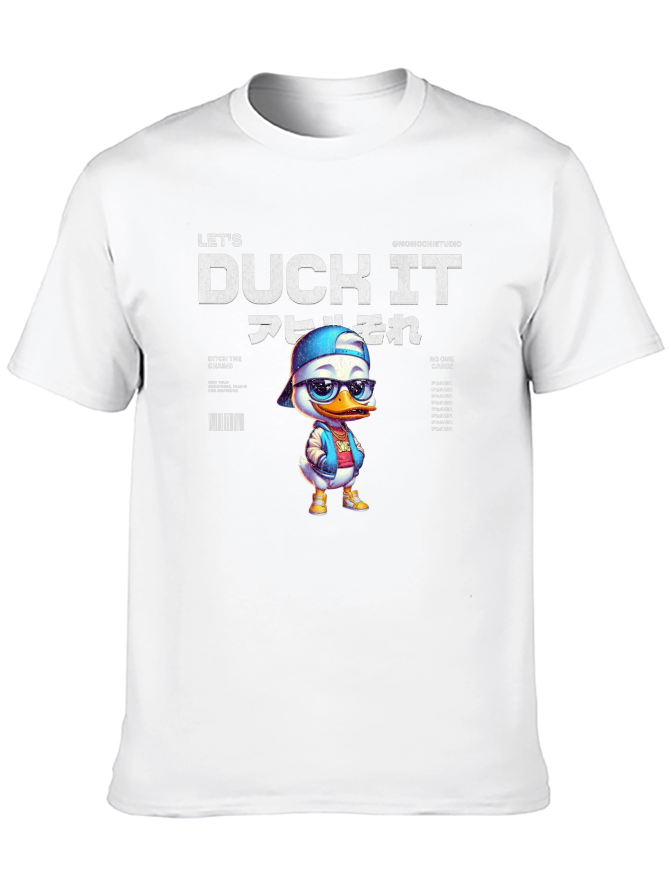Lets Duck It T-Shirt - Stylish Cartoon Duck Design
