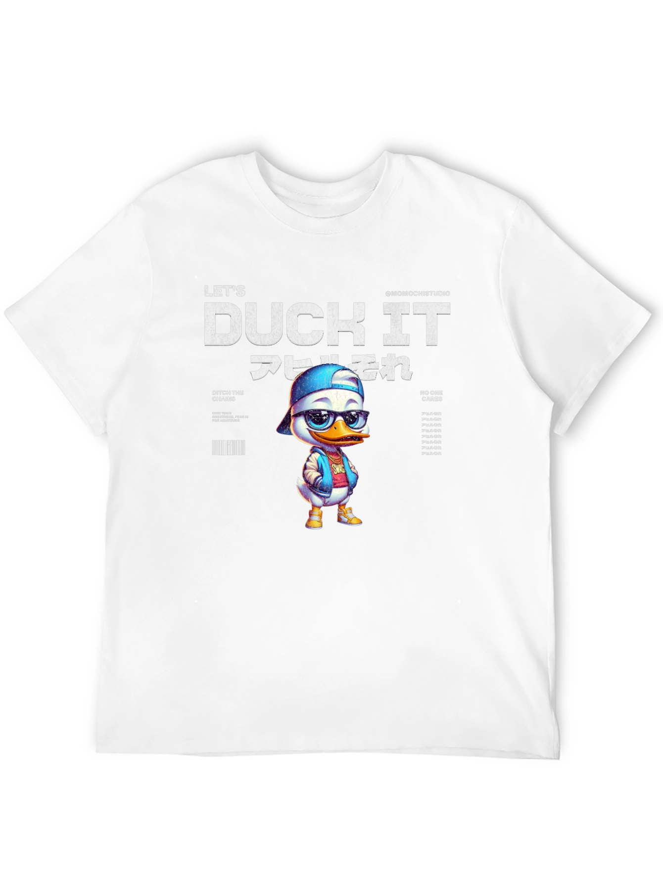 Lets Duck It T-Shirt - Stylish Cartoon Duck Design