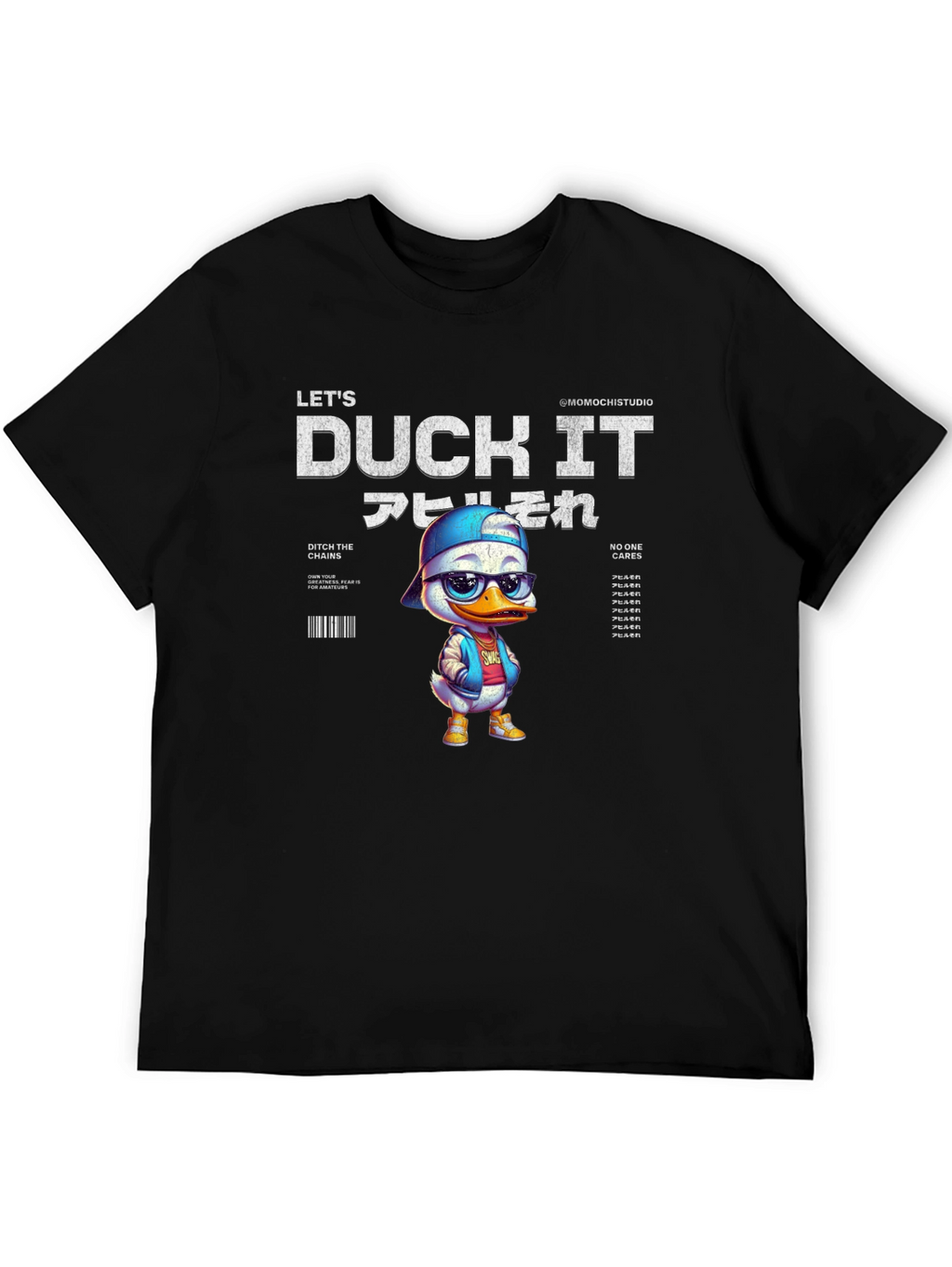 Lets Duck It T-Shirt - Stylish Cartoon Duck Design