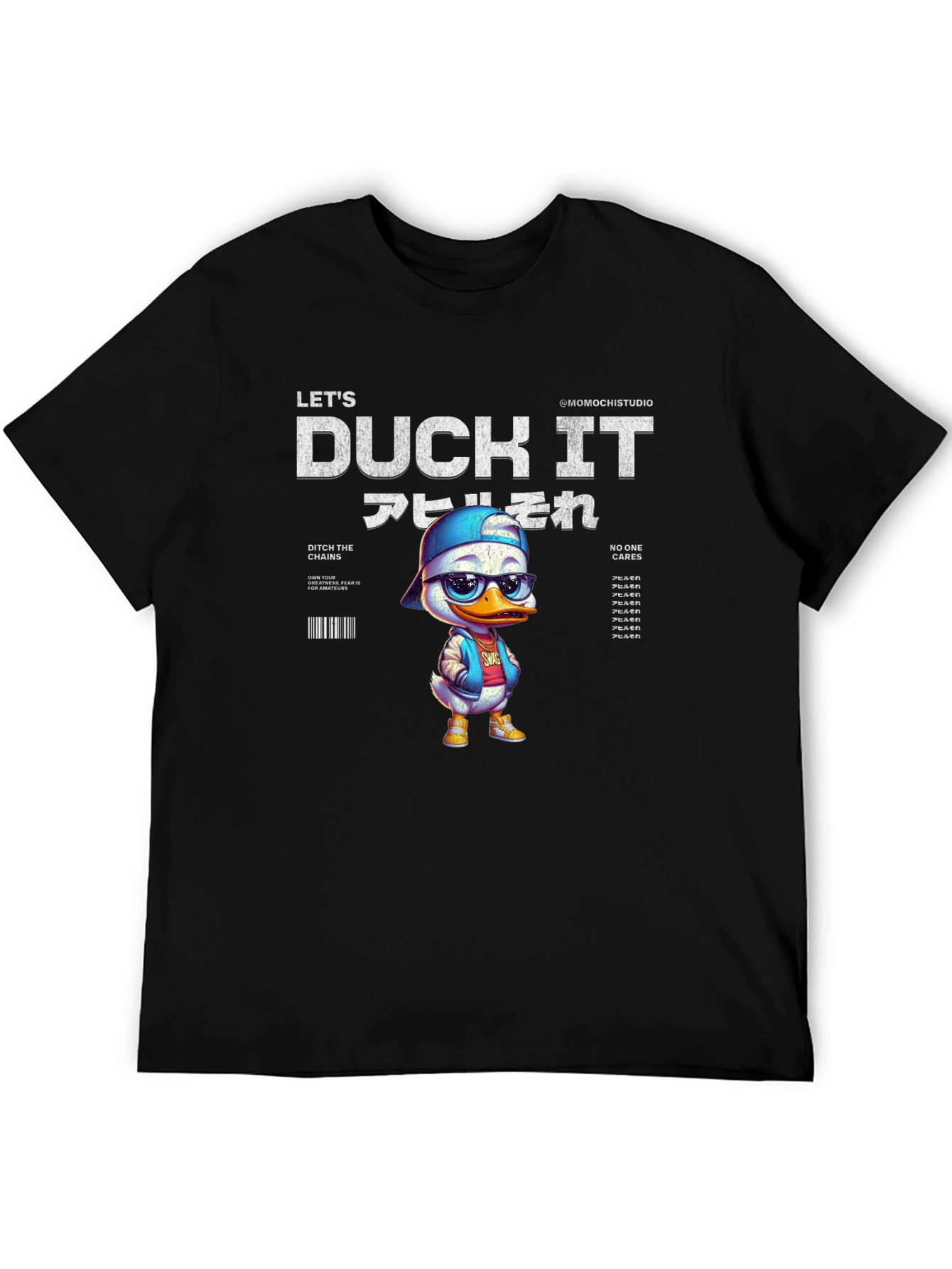 Lets Duck It T-Shirt - Stylish Cartoon Duck Design