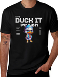 Lets Duck It T-Shirt - Stylish Cartoon Duck Design