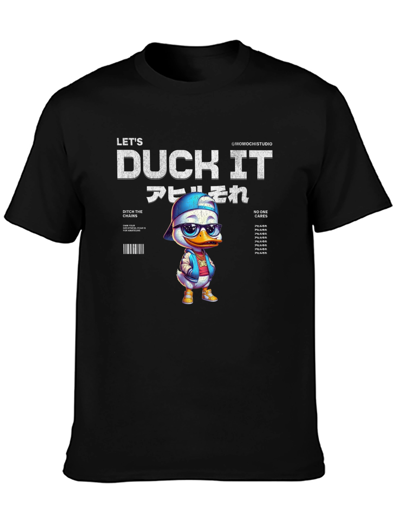 Lets Duck It T-Shirt - Stylish Cartoon Duck Design