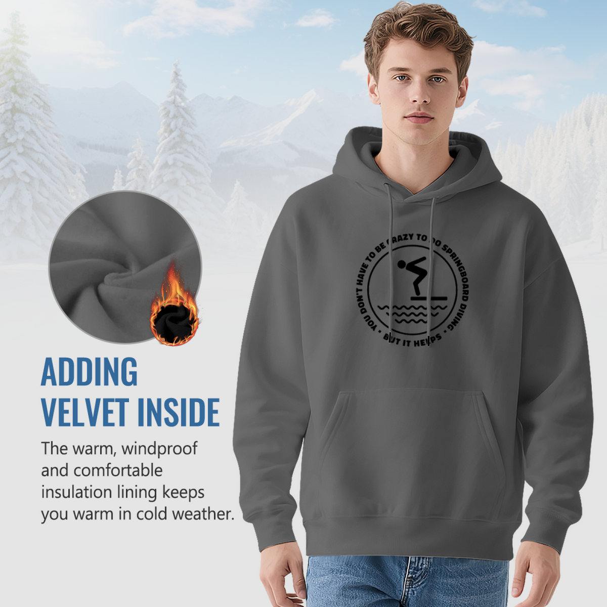 Edgy Streetwear Hoodie - Dark Art Design Pullover #0504