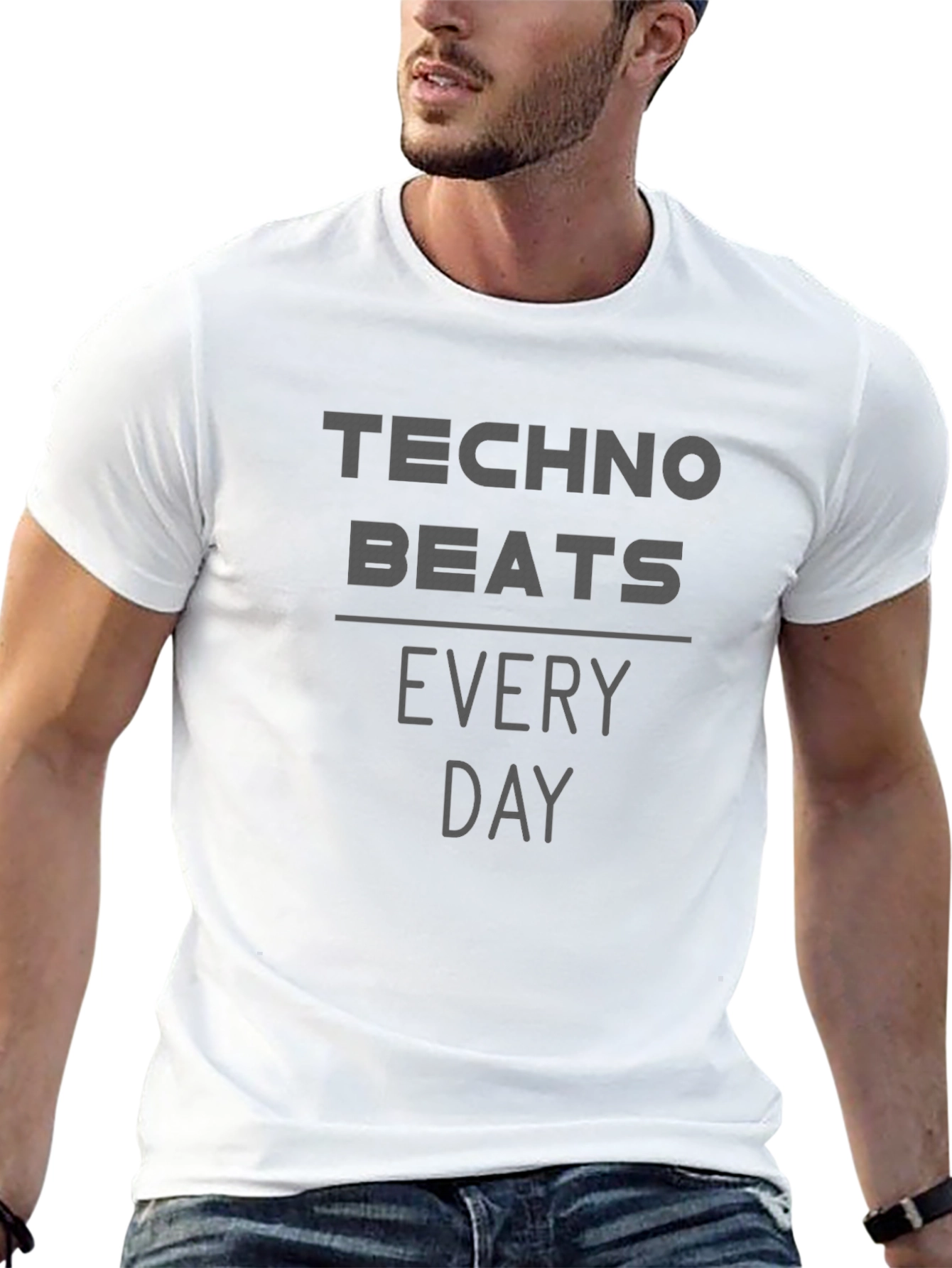 Techno Beats Everyday Graphic Tee