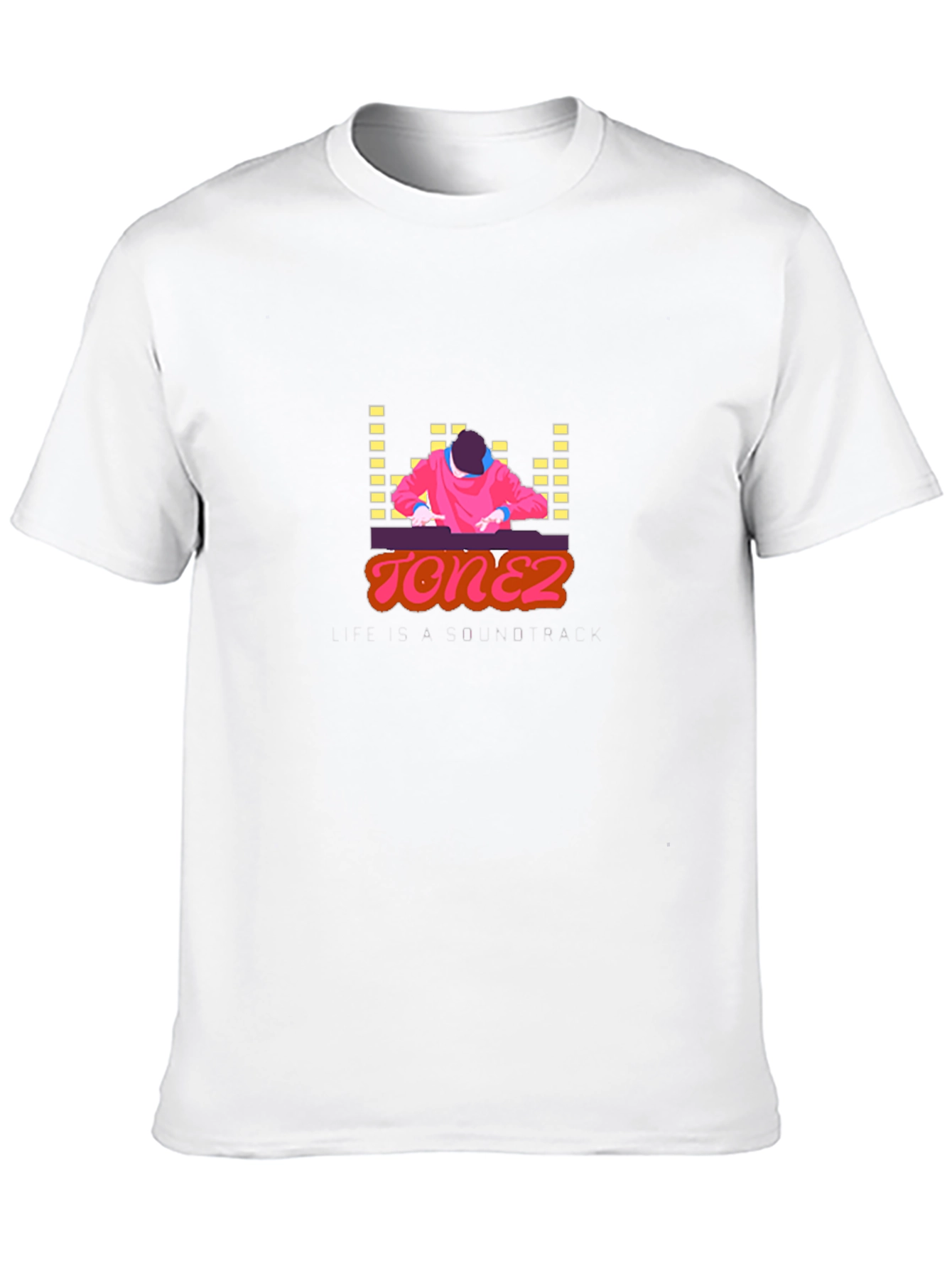 Retro Tonez DJ Graphic T-Shirt - Black