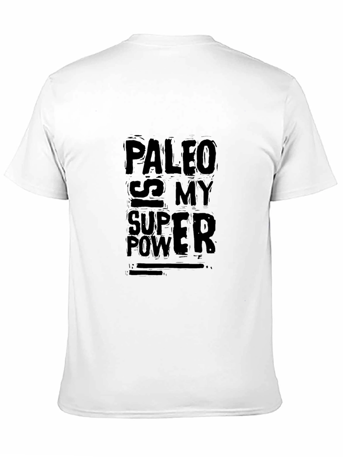 Paleo Is My Superpower Black Graphic Tee