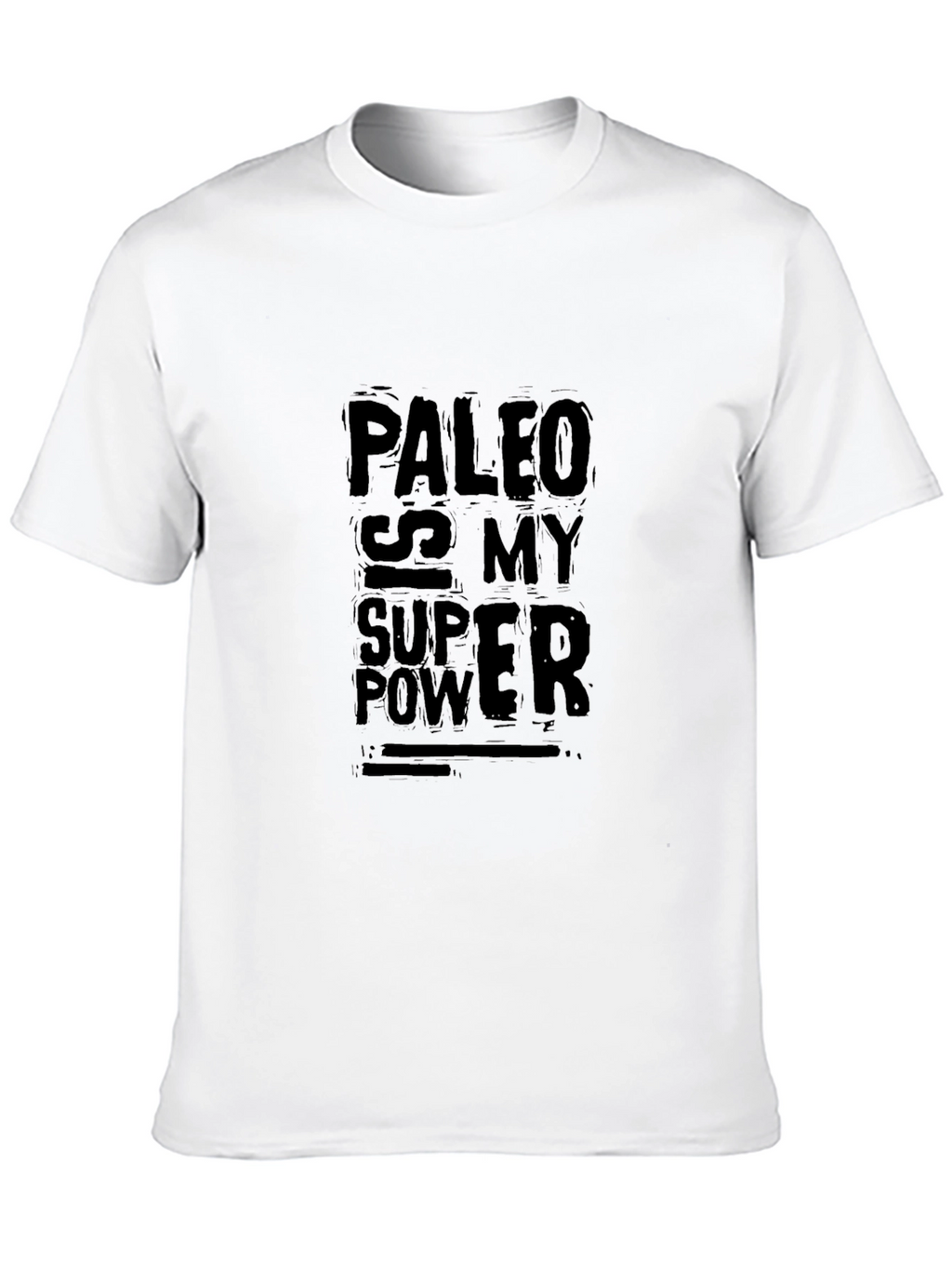 Paleo Is My Superpower Black Graphic Tee