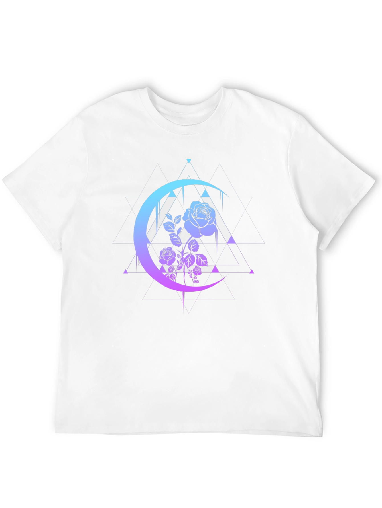 Mystic Rose Moon Graphic Tee - Black