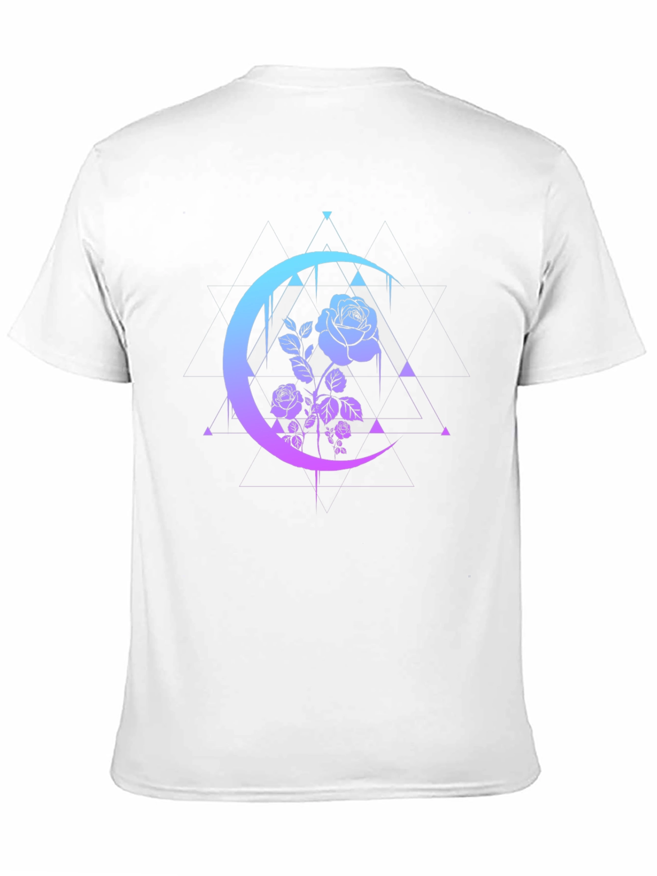 Mystic Rose Moon Graphic Tee - Black