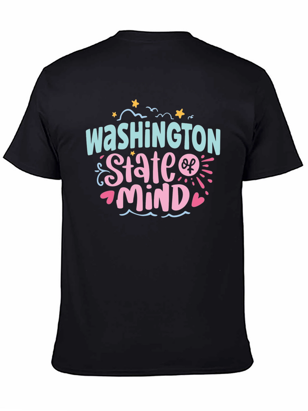 Washington State of Mind Black Graphic Tee