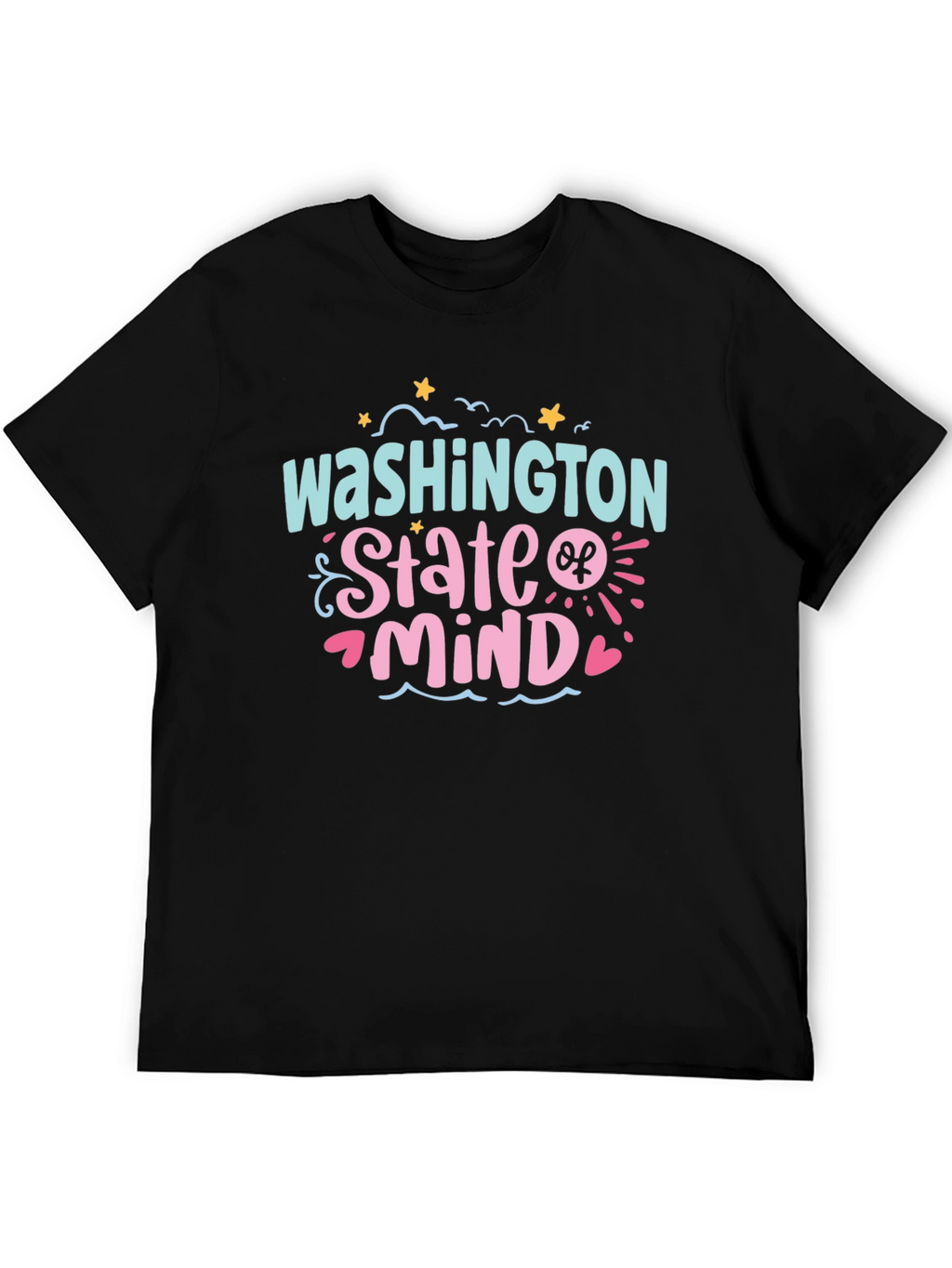 Washington State of Mind Black Graphic Tee