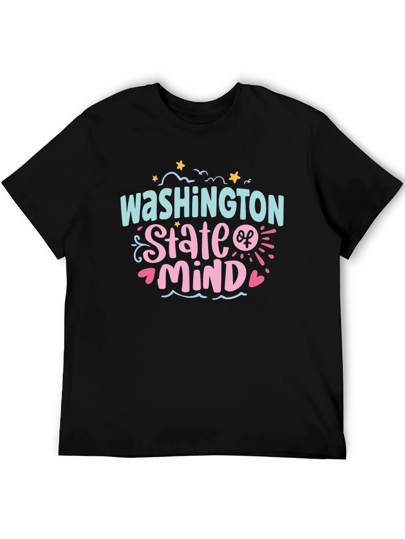 Washington State of Mind Black Graphic Tee