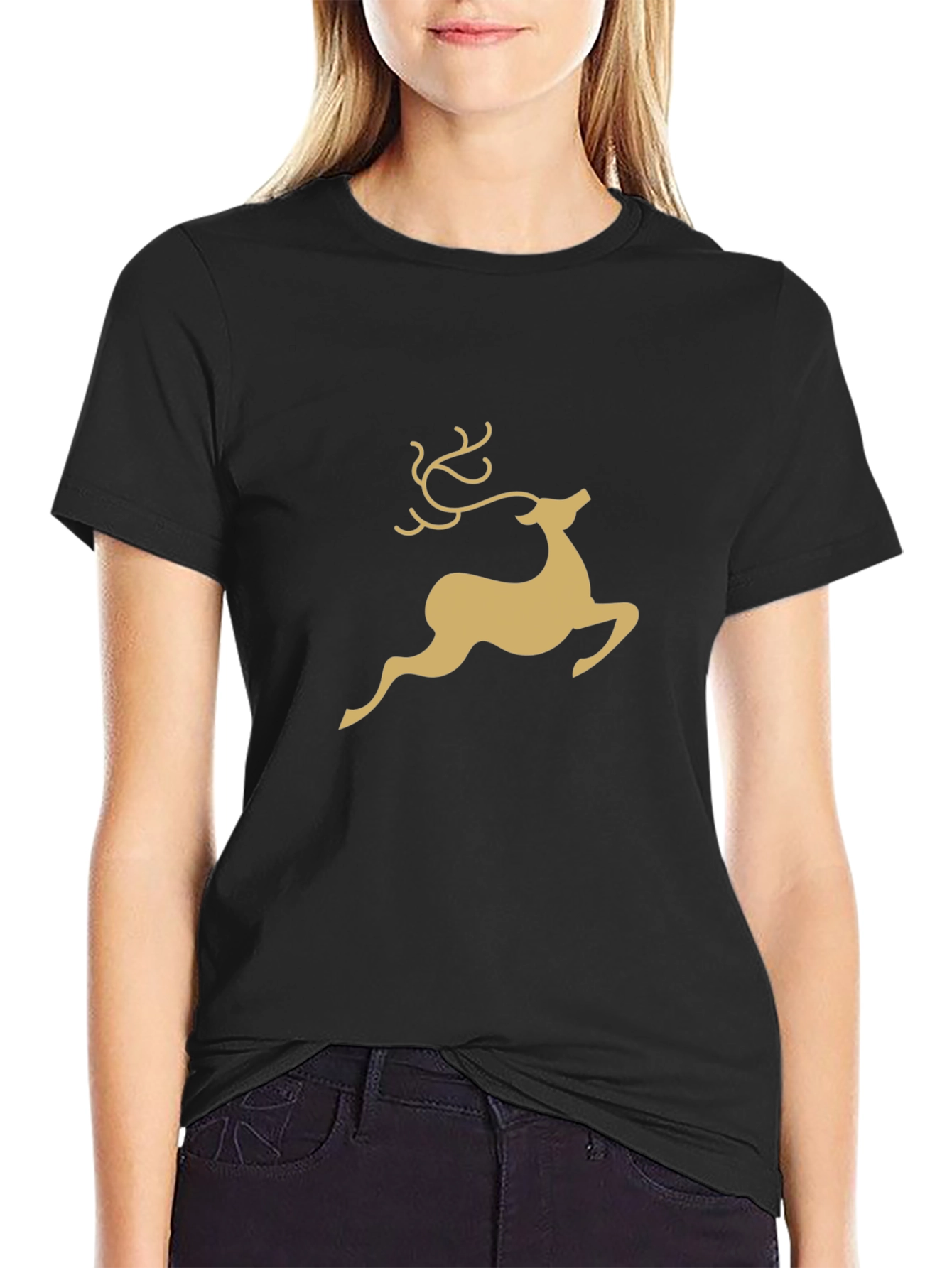 Reindeer Graphic Tee - Classic Holiday Style