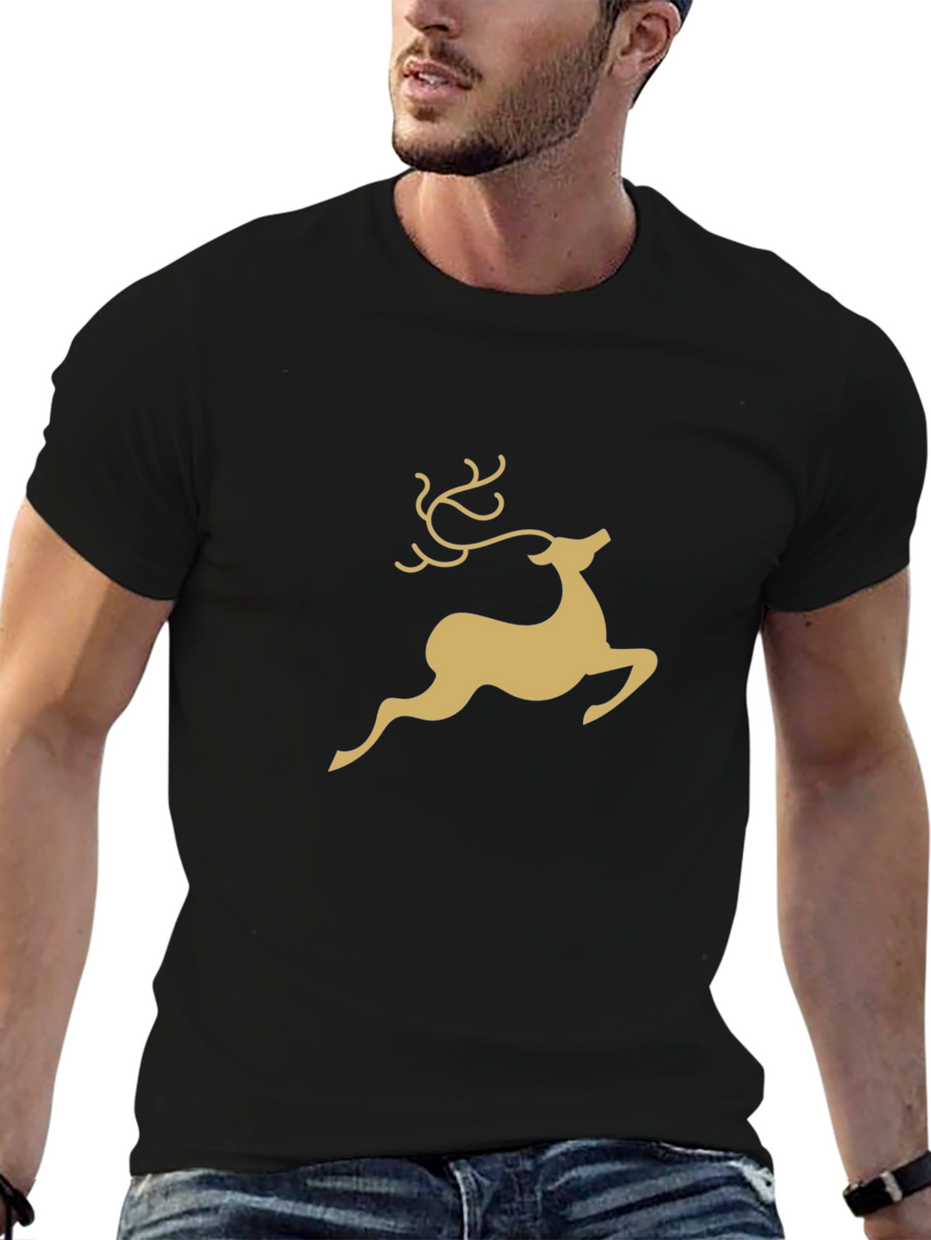 Reindeer Graphic Tee - Classic Holiday Style