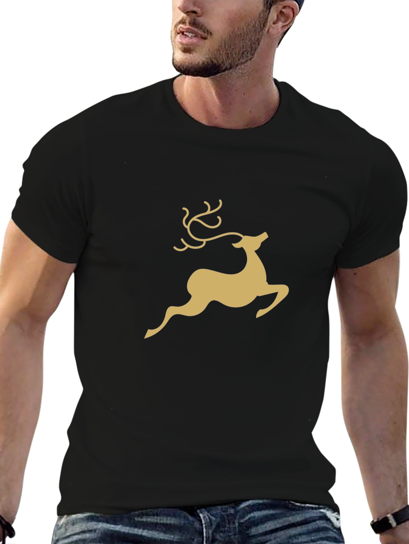 Reindeer Graphic Tee - Classic Holiday Style