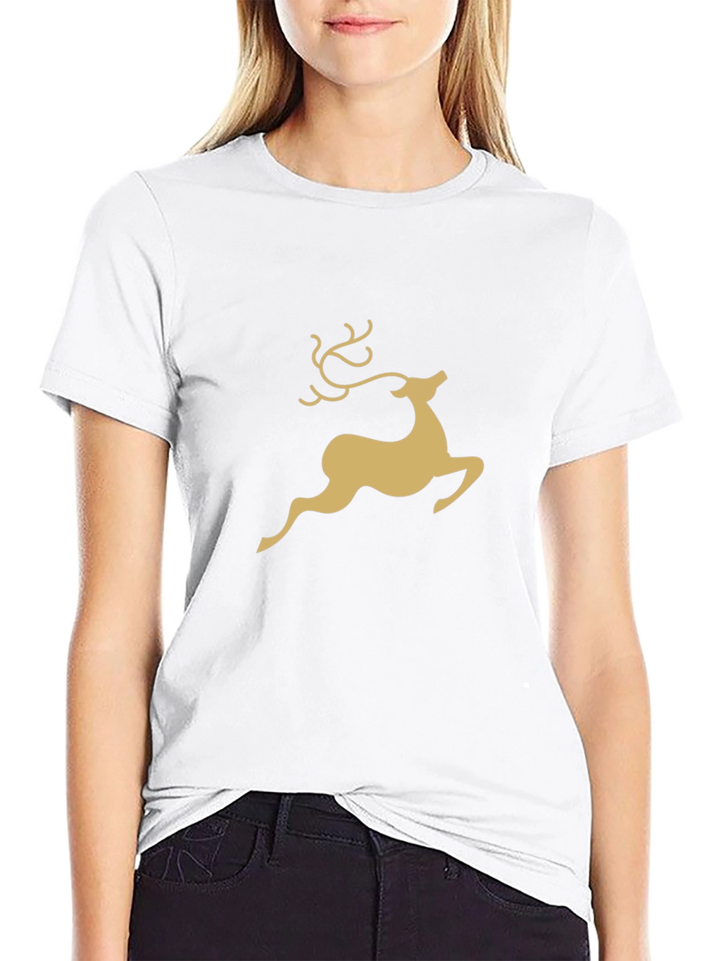 Reindeer Graphic Tee - Classic Holiday Style