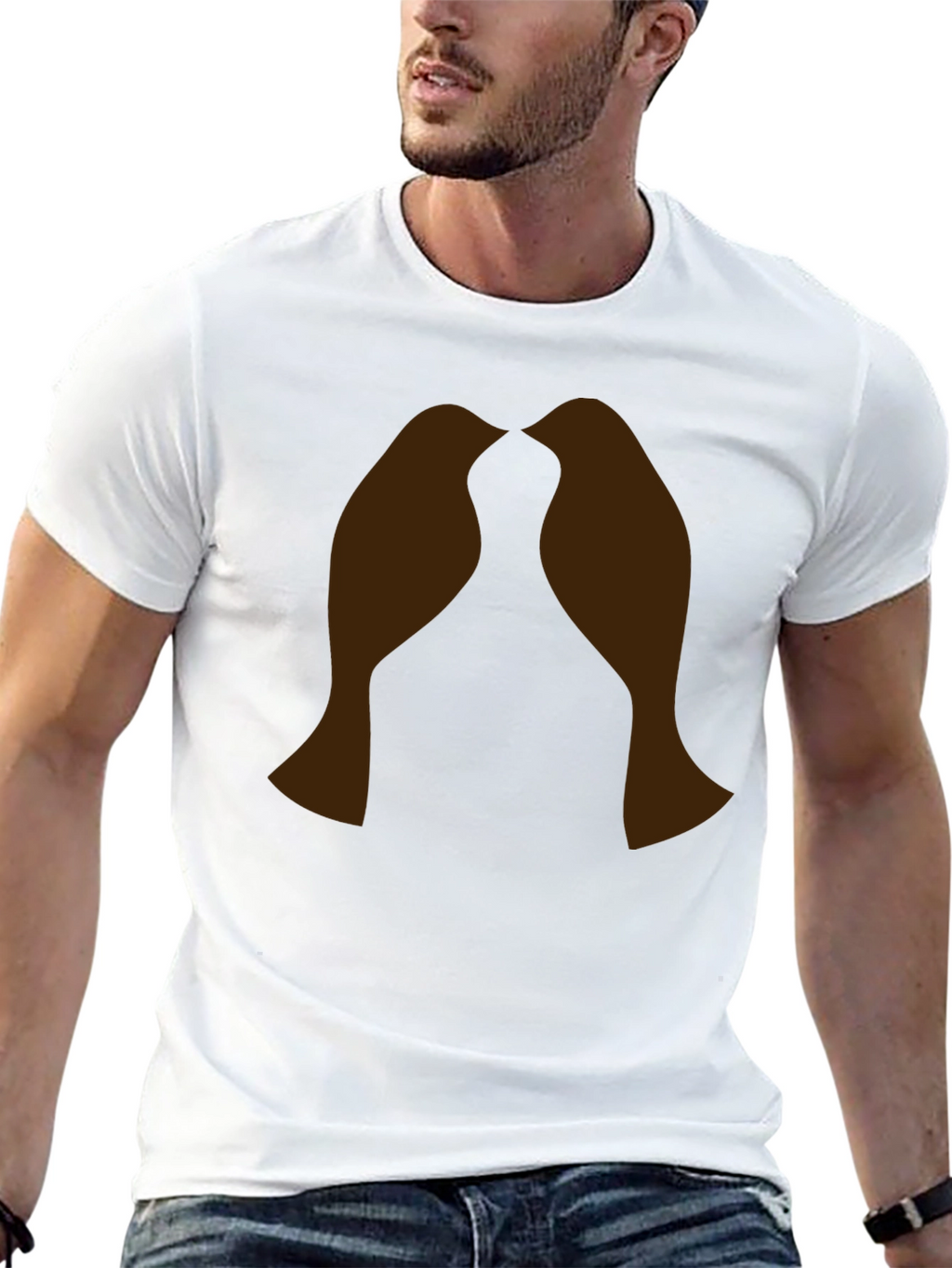 Lovebirds Graphic T-Shirt - Black