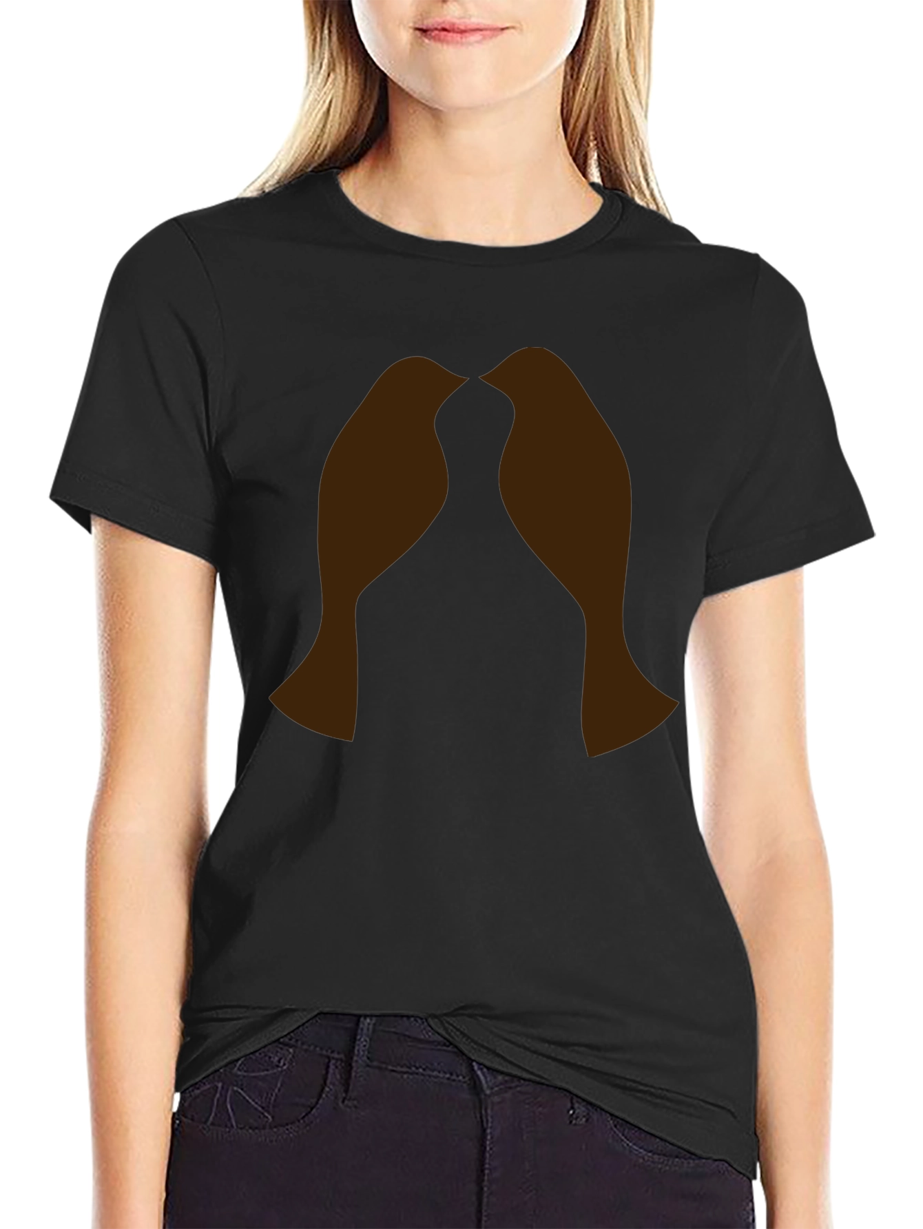Lovebirds Graphic T-Shirt - Black