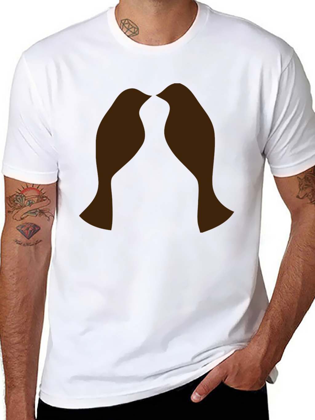 Lovebirds Graphic T-Shirt - Black