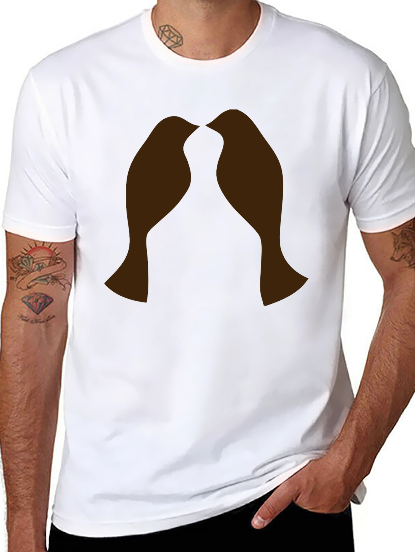 Lovebirds Graphic T-Shirt - Black