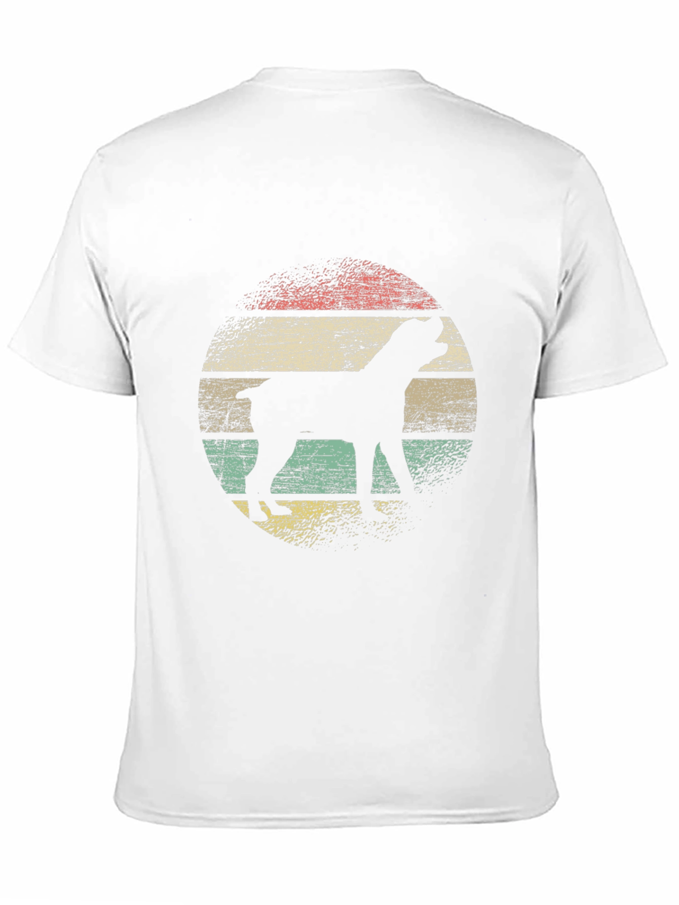 Retro Dog Silhouette T-Shirt - Black