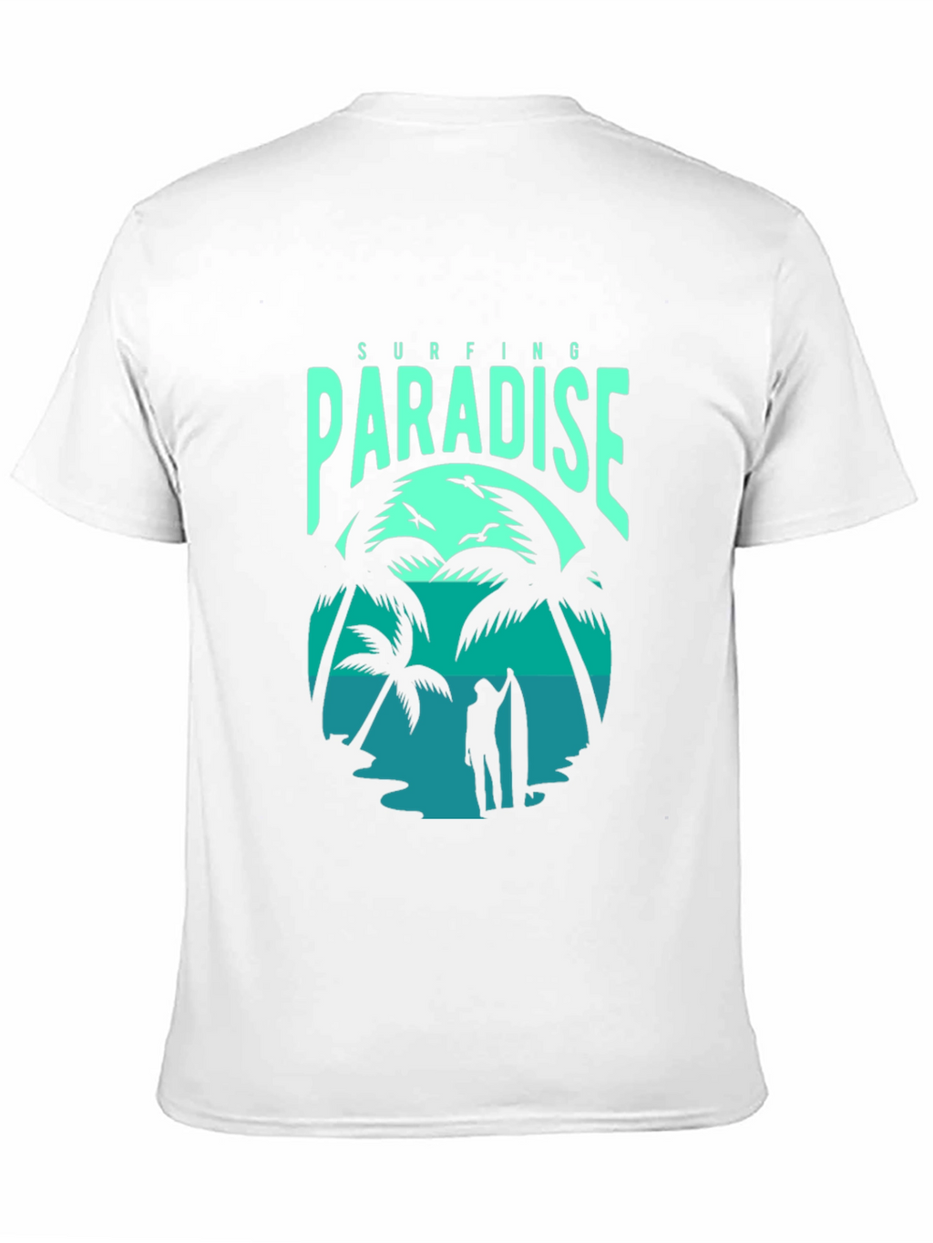 Surfing Paradise Graphic Tee - Black