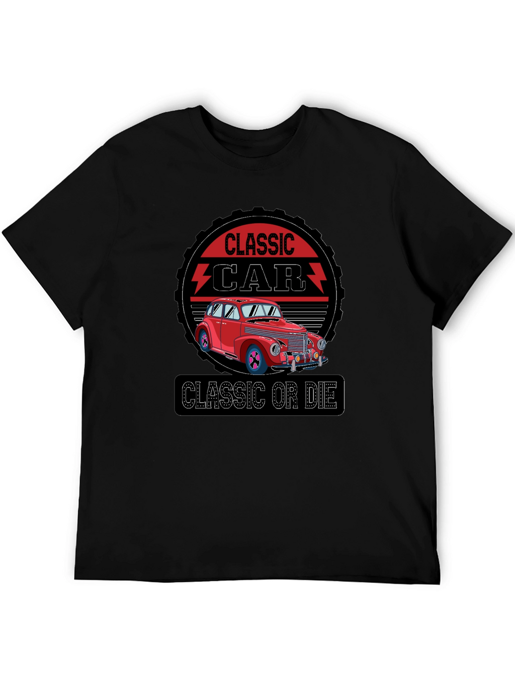 Classic Car Graphic T-Shirt - Retro Style
