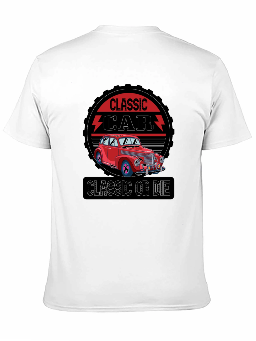 Classic Car Graphic T-Shirt - Retro Style