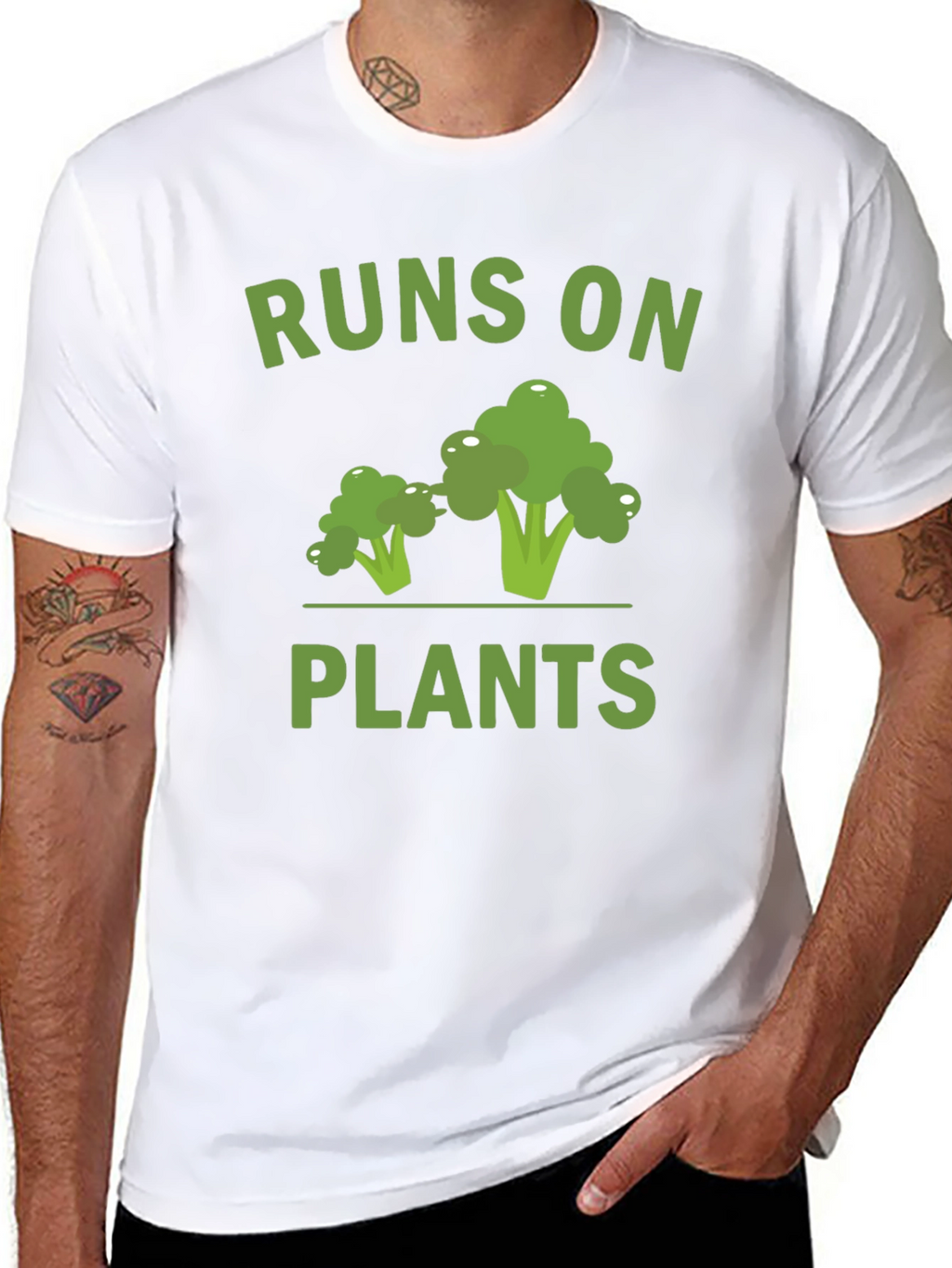 Runs on Plants Vegan T-Shirt