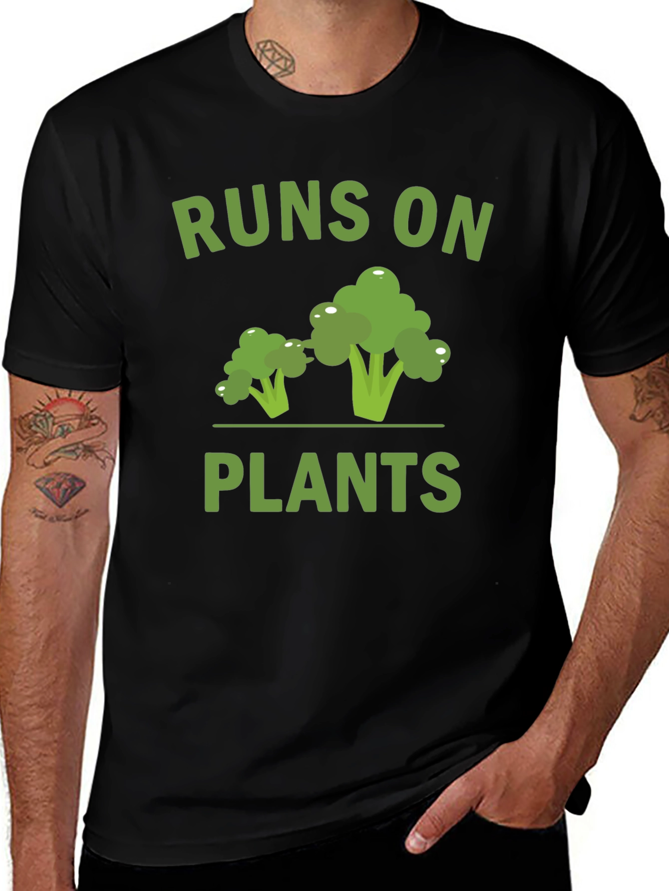 Runs on Plants Vegan T-Shirt