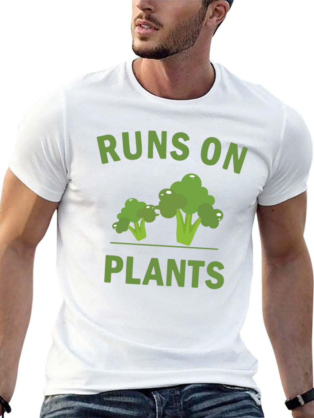 Runs on Plants Vegan T-Shirt